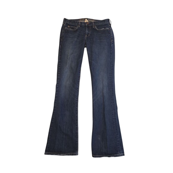 Vintage Ezra Fitch Jeans Womens 27 Blue Flared Boot Stretch Denim Y2K USA MADE - Picture 1 of 5